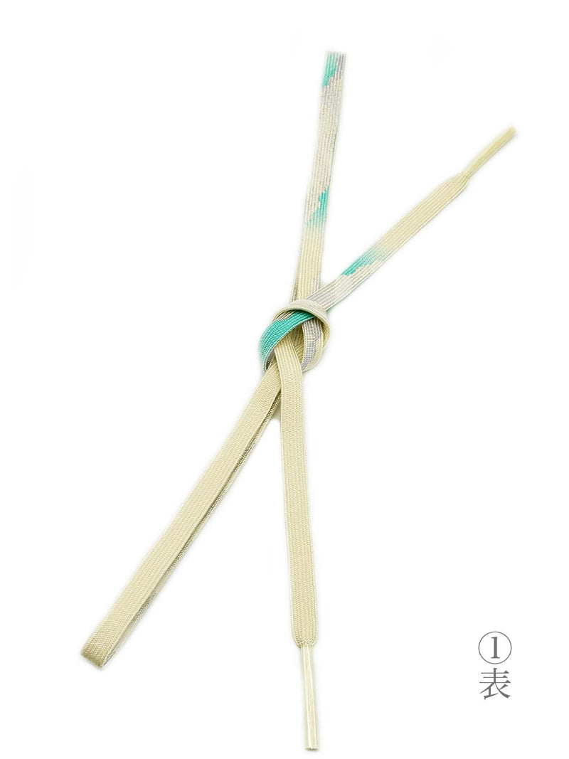 【各1点ずつ】お茶会や初釜にも！リバーシブルも魅力的！エレガント帯締　高麗組　銀よろけ - 木下着物研究所