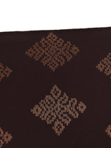 【期限特典/限定1点】最終/紅子愛用で絶賛！至宝の手織西陣織 本袋帯 茶地に縦菱モール紋 - 木下着物研究所