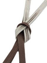 【各1点限定】お茶会や初釜にも！リバーシブルも魅力的！エレガント両面帯締 高麗組 銀暈し 濃色 - 木下着物研究所