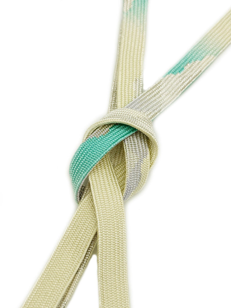 【各1点ずつ】お茶会や初釜にも！リバーシブルも魅力的！エレガント帯締　高麗組　銀よろけ - 木下着物研究所