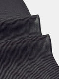【早期特典/1点限定】女将も愛用！憧れのシャリ感 伝統的工芸品 十日町明石縮 立涌/黒橡色（くろつるばみいろ）　 ※手縫いマイサイズ仕立て - 木下着物研究所