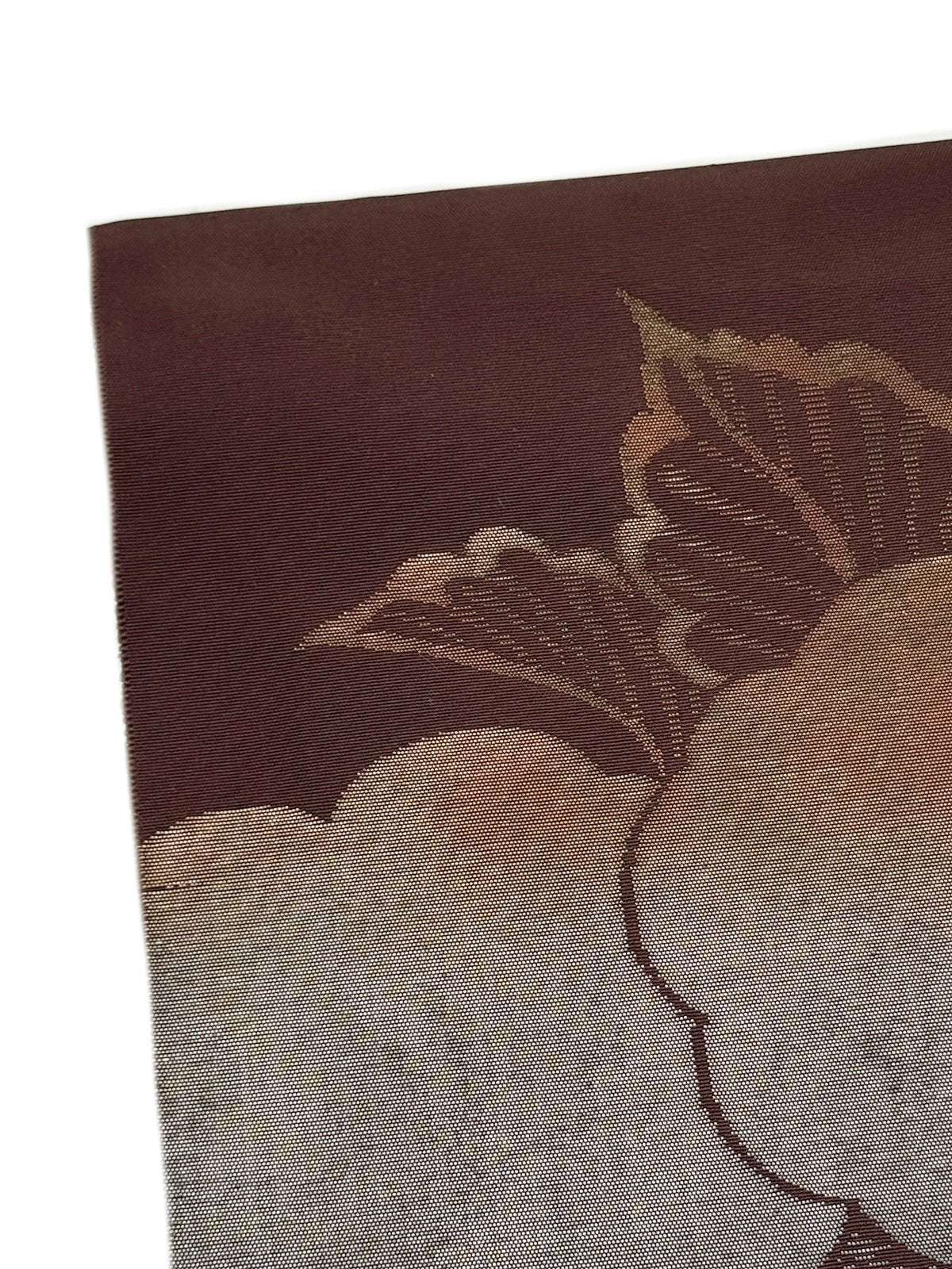 限定1点】最終/紅子所有で絶賛！至宝の 手織西陣織 名古屋帯 紫鳶地に 