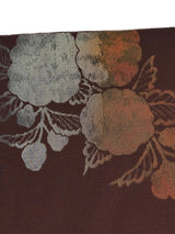 【期限特典/限定1点】最終/紅子所有で絶賛！至宝の 手織西陣織 名古屋帯　紫鳶地に蒔絵風光琳菊　 - 木下着物研究所