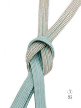 【各1点ずつ】お茶会や初釜にも！リバーシブルも魅力的！エレガント帯締　高麗組　銀暈し - 木下着物研究所