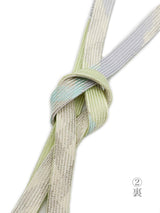 【各1点ずつ】お茶会や初釜にも！リバーシブルも魅力的！エレガント帯締　高麗組　銀よろけ - 木下着物研究所