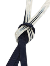 【各1点限定】お茶会や初釜にも！リバーシブルも魅力的！エレガント両面帯締 高麗組 銀暈し 濃色 - 木下着物研究所