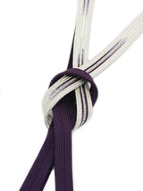 【各1点限定】お茶会や初釜にも！リバーシブルも魅力的！エレガント両面帯締 高麗組 銀暈し 濃色 - 木下着物研究所