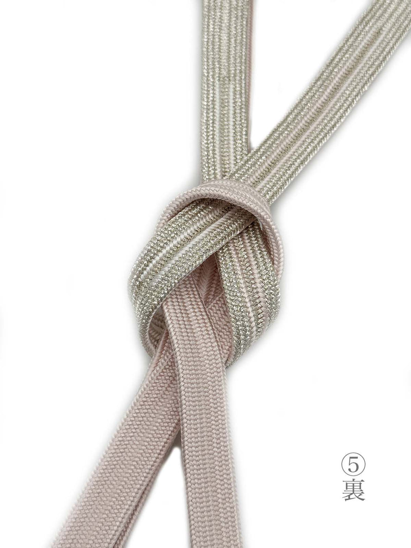 【各1点ずつ】お茶会や初釜にも！リバーシブルも魅力的！エレガント帯締　高麗組　銀暈し - 木下着物研究所