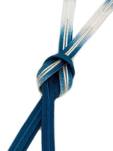 【各1点限定】お茶会や初釜にも！リバーシブルも魅力的！エレガント両面帯締 高麗組 銀暈し 濃色 - 木下着物研究所