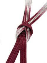 【各1点限定】お茶会や初釜にも！リバーシブルも魅力的！エレガント両面帯締 高麗組 銀暈し 濃色 - 木下着物研究所