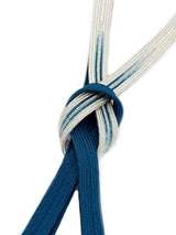 【各1点限定】お茶会や初釜にも！リバーシブルも魅力的！エレガント両面帯締 高麗組 銀暈し 濃色 - 木下着物研究所