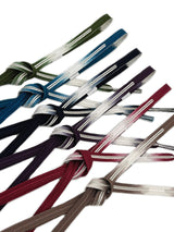 【各1点限定】お茶会や初釜にも！リバーシブルも魅力的！エレガント両面帯締 高麗組 銀暈し 濃色 - 木下着物研究所