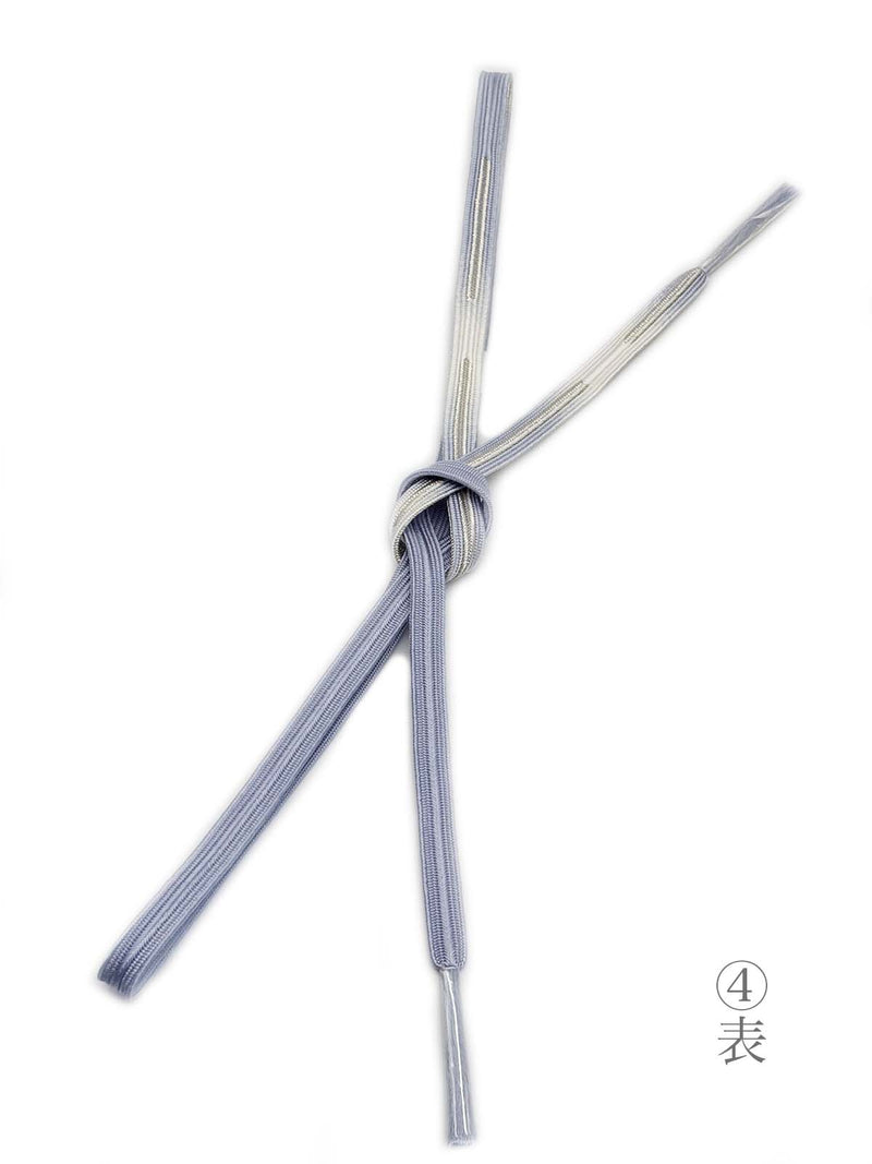 【各1点ずつ】お茶会や初釜にも！リバーシブルも魅力的！エレガント帯締　高麗組　銀暈し - 木下着物研究所