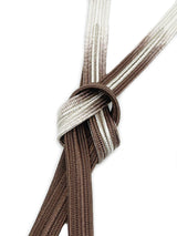 【各1点限定】お茶会や初釜にも！リバーシブルも魅力的！エレガント両面帯締 高麗組 銀暈し 濃色 - 木下着物研究所