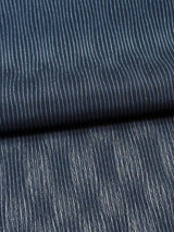 【早期特典/1点限定】女将も愛用！憧れのシャリ感 伝統的工芸品 十日町明石縮 立涌/留紺（とまりこん）　 ※手縫いマイサイズ仕立て - 木下着物研究所