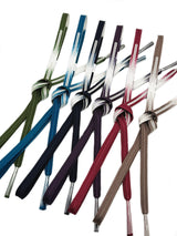 【各1点限定】お茶会や初釜にも！リバーシブルも魅力的！エレガント両面帯締 高麗組 銀暈し 濃色 - 木下着物研究所