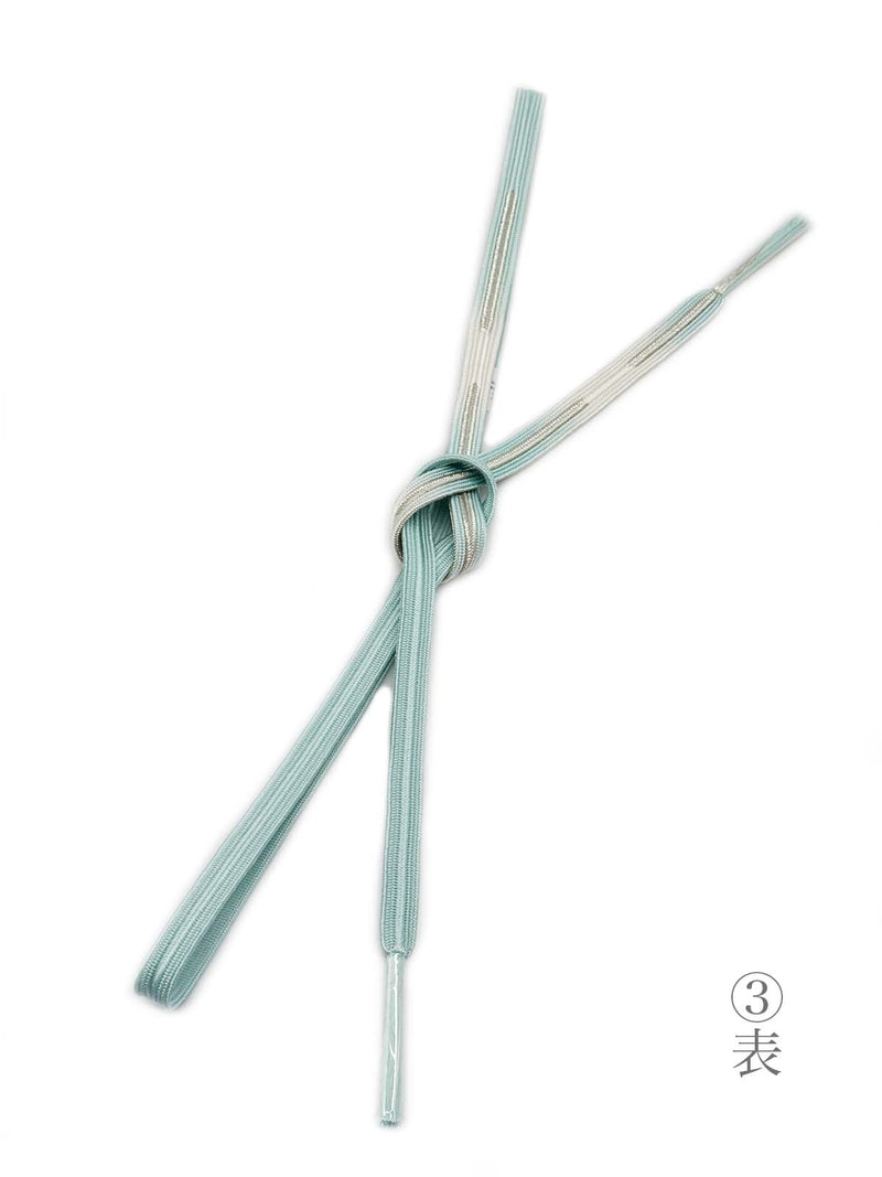 【各1点ずつ】お茶会や初釜にも！リバーシブルも魅力的！エレガント帯締　高麗組　銀暈し - 木下着物研究所