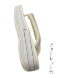 【2025/メンバー限定】Lサイズ1点のみ カレンブロッソ 鼻緒/紫×ベージュ ツイード・台/クリーム[紅衣オリジナル]/アウトレット - 木下着物研究所