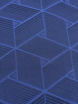 【期限特典/新作】超・半幅帯！大人の上質なリバーシブル小袋帯 網代麻葉 紺青色 博多織 [紅衣オリジナル]