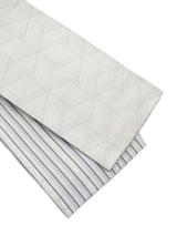 【期限特典/新作】超・半幅帯！大人の上質なリバーシブル小袋帯 網代麻葉 白鼠 博多織 [紅衣オリジナル]