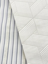 【期限特典/新作】超・半幅帯！大人の上質なリバーシブル小袋帯 網代麻葉 白鼠 博多織 [紅衣オリジナル]