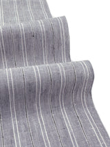 【期限特典/少量】綿麻着物 縞 薄鼠×白 ※マイサイズ仕立て