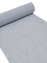 【期限特典/少量】綿麻着物 縞 白地×青緑 ※マイサイズ仕立て