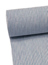 【期限特典/少量】綿麻着物 縞 白地×青緑 ※マイサイズ仕立て