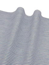 【期限特典/少量】綿麻着物 縞 白地×青緑 ※マイサイズ仕立て