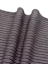 【期限特典/少量】綿麻着物 縞 黒×薄鼠　※マイサイズ仕立て