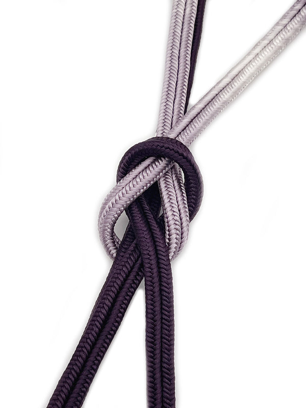 【新色】ゆるぎ組帯締 二色暈し 滅紫×くすみ藤[紅衣オリジナル]