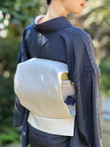 【早期特典/1点限定】女将も愛用！憧れのシャリ感 伝統的工芸品 十日町明石縮 立涌/留紺（とまりこん）　 ※手縫いマイサイズ仕立て