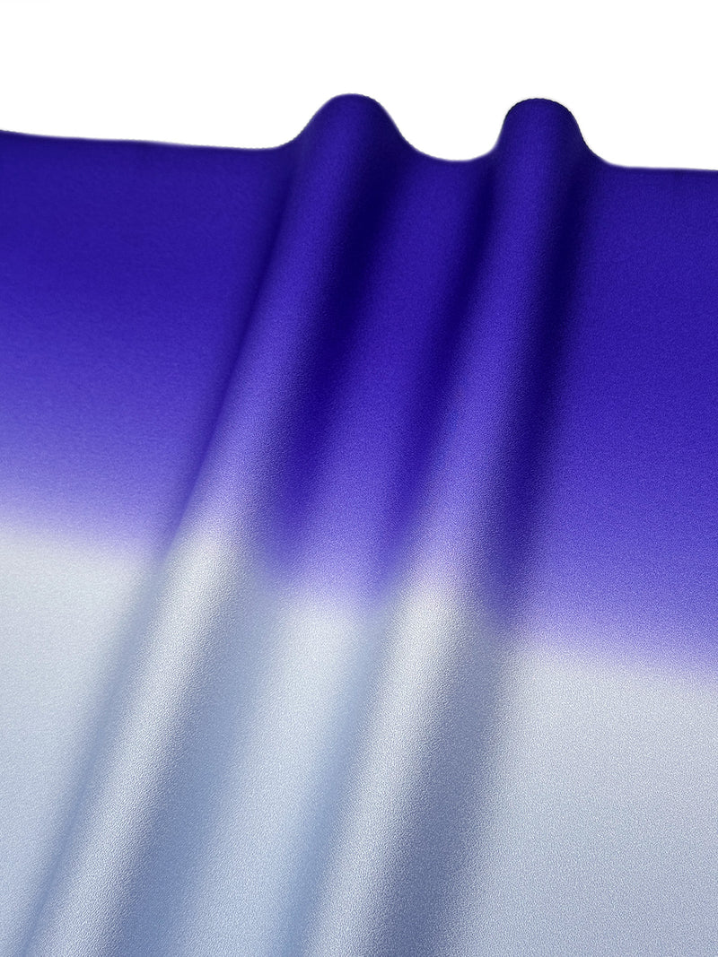 【新色】二色暈し 艶帯揚　紺桔梗×白縹[紅衣オリジナル]