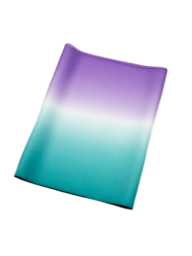 【新色】二色暈し 艶帯揚　ナイルブルー×藤紫[紅衣オリジナル]