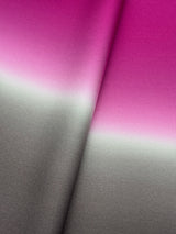 【新色】二色暈し 艶帯揚　ラズベリーレッド×ビターチョコレートブラウン [紅衣オリジナル]