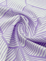 【新色】わかる人にわかる！オリジナル手ぬぐい(注染) 網代麻葉 白×藤色