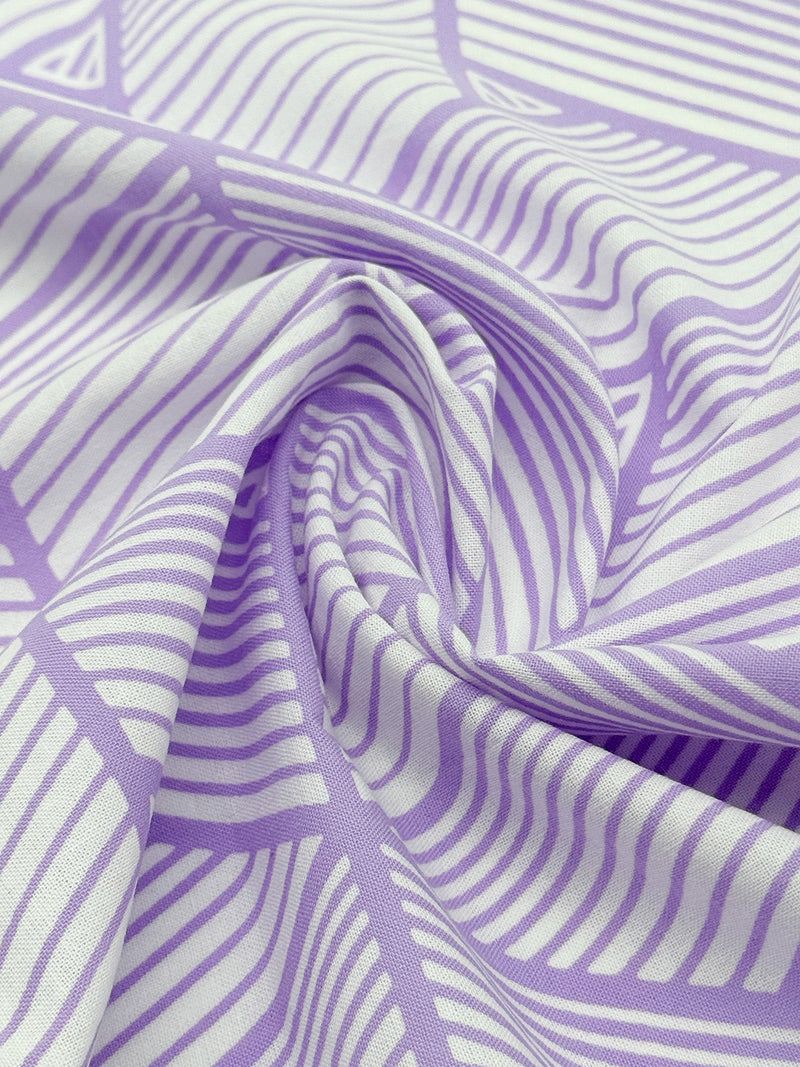 【新色】わかる人にわかる！オリジナル手ぬぐい(注染) 網代麻葉 白×藤色