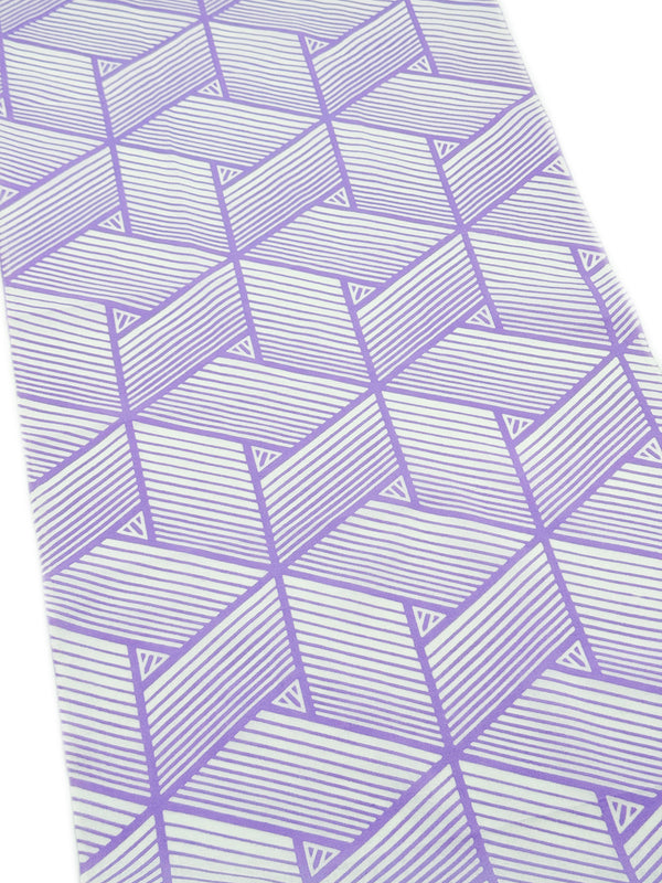 【新色】わかる人にわかる！オリジナル手ぬぐい(注染) 網代麻葉 白×藤色
