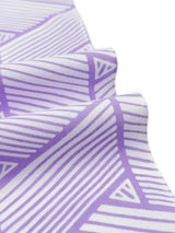 【新色】わかる人にわかる！オリジナル手ぬぐい(注染) 網代麻葉 白×藤色