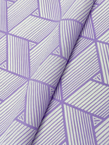 【新色】わかる人にわかる！オリジナル手ぬぐい(注染) 網代麻葉 白×藤色