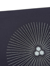 あの憧れの着物の柄を名古屋帯に！ 染め九寸名古屋帯 煌めきの大唐松 墨黒 [紅衣オリジナル]