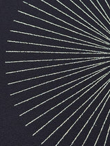 あの憧れの着物の柄を名古屋帯に！ 染め九寸名古屋帯 煌めきの大唐松 墨黒 [紅衣オリジナル]