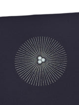 あの憧れの着物の柄を名古屋帯に！ 染め九寸名古屋帯 煌めきの大唐松 墨黒 [紅衣オリジナル]