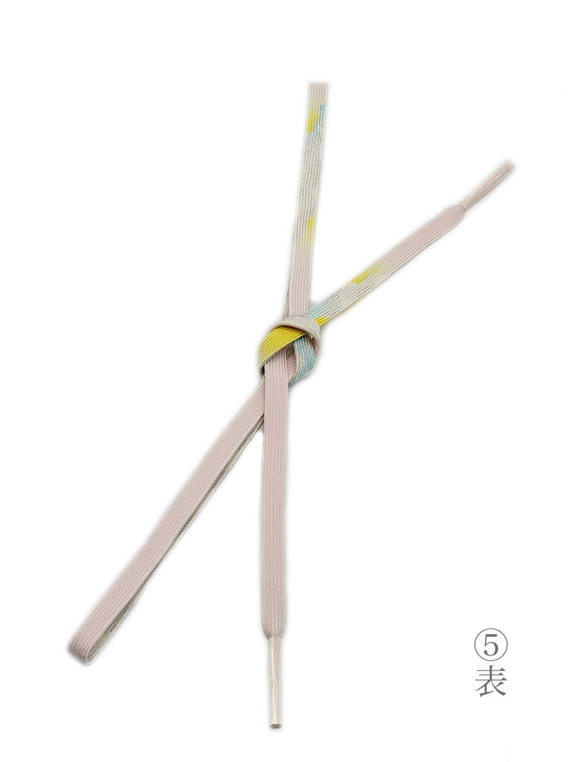 【各1点ずつ】お茶会や初釜にも！リバーシブルも魅力的！エレガント帯締　高麗組　銀よろけ