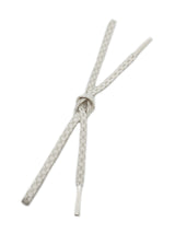 【残わずか】華やかな装いはお任せ　貝の口組　手組み帯締　亀甲柄　白銀