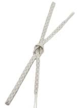 【残わずか】華やかな装いはお任せ　貝の口組　手組み帯締　亀甲柄　白銀