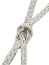 【残わずか】華やかな装いはお任せ　貝の口組　手組み帯締　亀甲柄　白銀