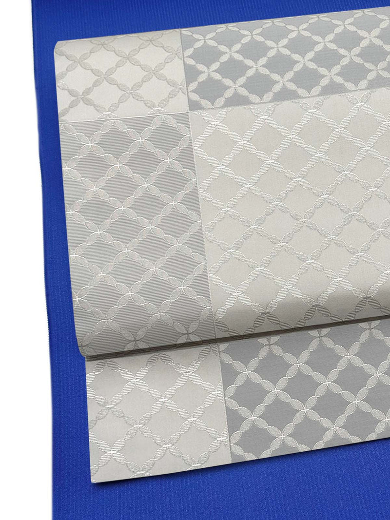 限定1点/見える福袋20万円←50万円相当】⑧色無地/瑠璃紺色 名古屋帯