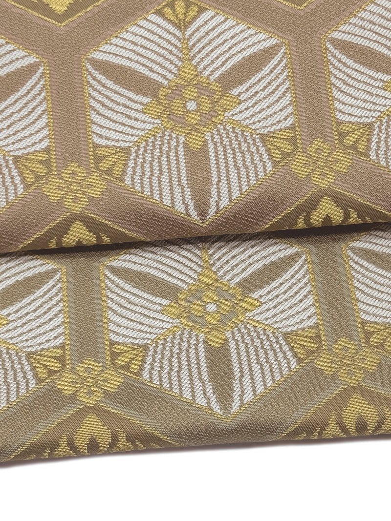 期限特典】限定1点 大丈夫！と安心感のある西陣織 本袋袋帯 若松菱/錆