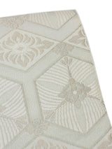 【期限特典】限定１点　大丈夫！と安心感のある西陣織 　本袋袋帯　若松菱/白地 - 木下着物研究所